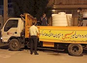   گندزدایی شهر برازجان با همکاری بسیج و پلیس دشتستان