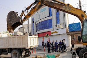 با دستور شهردار برازجان؛ ادامه ی عملیات اصلاح و بهسازی بلوار آیت الله طالقانی برازجان آغاز شد