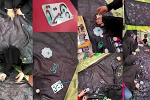 برپایی غرفه‌های کودکانه با رویکرد دینی و آموزشی در گناوه