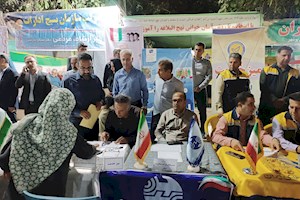 برپایی میز خدمت اداره کل ارتباطات و فناوری اطلاعات استان در شهر بوشهر