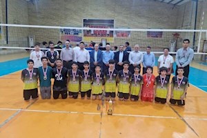 «سعد آباد» قهرمان والیبال زیر ۱۵ سال استان بوشهر شد