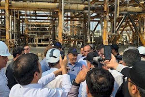 معاون رئیس جمهور از پارس جنوبی بازدید کرد