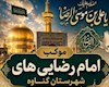برپایی موکب امام‌رضایی‌های گناوه همزمان با دهه آخر صفر در مشهد مقدس
