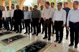 آغاز هفته دولت استان بوشهر در جزیره خارگ با تجدید میثاق با شهدا