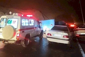 تصادف زنجیره‌ای در محور دالکی به کنارتخته/ 3 نفرمصدوم شد