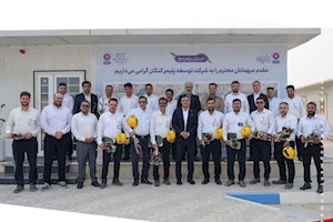 جلیل از تلاشگران واحد HSE شرکت توسعه پلیمر کنگان با حضور مدیرعامل