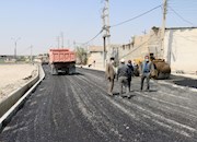   عملیات آسفالت جهادی در معابر شهر برازجان