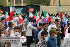 راهپیمایی گرامیداشت یوم الله «روز قدس» در برازجان برگزار شد+ تصاویر اختصاصی